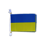 Ukraine Fahnenkette 15 x 22 cm, 3 m