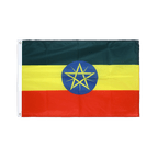 Äthiopien mit Stern Hissfahne VA Ösen 60 x 90 cm