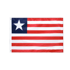 Liberia Hissfahne VA Ösen 60 x 90 cm