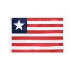 Liberia Hissfahne VA Ösen 60 x 90 cm