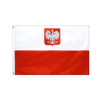 Pologne avec aigle Drapeau PRO 60 x 90 cm
