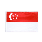 Singapur Hissfahne VA Ösen 60 x 90 cm