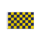 Checkered Blue-Yellow Little Flag 6x9"