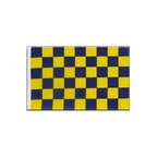 Checkered Blue-Yellow Little Flag 6x9"