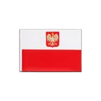 Fanion Pologne avec aigle 15 x 22 cm
