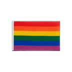 Regenbogen Minifahne 15 x 22 cm
