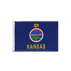 Kansas Minifahne 15 x 22 cm