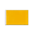 Gelbe Satin Flagge 15 x 22 cm