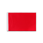 Rote Satin Flagge 15 x 22 cm