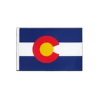 Drapeau en satin Colorado 15 x 22 cm