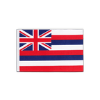 Hawaii Drapeau en satin 15 x 22 cm