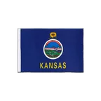 Kansas Satin Flagge 15 x 22 cm