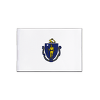 Massachusetts Satin Flagge 15 x 22 cm