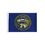 Nebraska Satin Flagge 15 x 22 cm