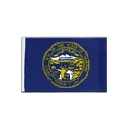 Nebraska Satin Flagge 15 x 22 cm