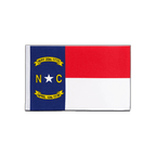Caroline du Nord (North Carolina) Drapeau en satin 15 x 22 cm