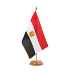 Ägypten Holz Tischflagge 15 x 22 cm