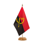 Angola Holz Tischflagge 15 x 22 cm