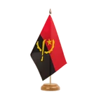 Holz Tischflagge Angola 15 x 22 cm