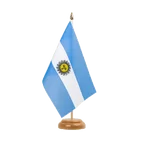 Holz Tischflagge Argentinien 15 x 22 cm