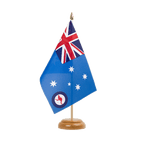 Australien Royal Australian Air Force RAAF Holz Tischflagge 15 x 22 cm