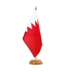 Bahrain Table Flag 6x9", wooden