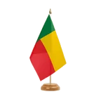 Holz Tischflagge Benin 15 x 22 cm