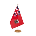Holz Tischflagge Bermudas 15 x 22 cm