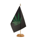 Cannabis Reggae Table Flag 6x9", wooden