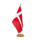 Denmark Table Flag 6x9", wooden