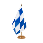 Bayern ohne Wappen Holz Tischflagge 15 x 22 cm