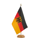 Drapeau de table Allemagne Dienstflagge 15 x 22 cm, bois