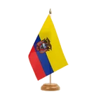 Holz Tischflagge Ecuador Ekuador 15 x 22 cm