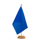 Drapeau de table Bleu 15 x 22 cm, bois