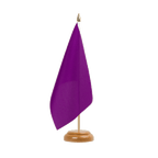 Purple Table Flag 6x9", wooden