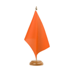 Orange Holz Tischflagge 15 x 22 cm