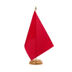 Drapeau de table Rouge 15 x 22 cm, bois