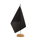Drapeau de table Noir 15 x 22 cm, bois