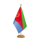 Eritrea Holz Tischflagge 15 x 22 cm