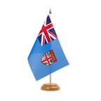 Fidschi Holz Tischflagge 15 x 22 cm