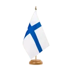 Holz Tischflagge Finnland 15 x 22 cm