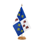 Picardie Holz Tischflagge 15 x 22 cm