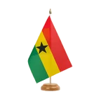 Holz Tischflagge Ghana 15 x 22 cm
