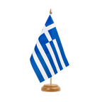 Griechenland Holz Tischflagge 15 x 22 cm