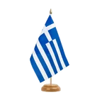 Holz Tischflagge Griechenland 15 x 22 cm
