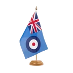 Holz Tischflagge Großbritannien Royal Airforce RAF 15 x 22 cm
