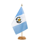Guatemala Holz Tischflagge 15 x 22 cm