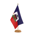 Holz Tischflagge Haiti 15 x 22 cm