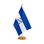 Holz Tischflagge Honduras 15 x 22 cm