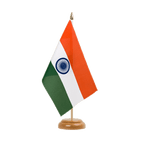 Indien Holz Tischflagge 15 x 22 cm